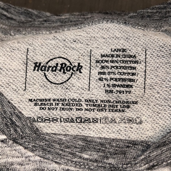 Hard Rock Hotel Daytona Beach Crew Neck Sweatshirt Size Large - Picture 3 of 4